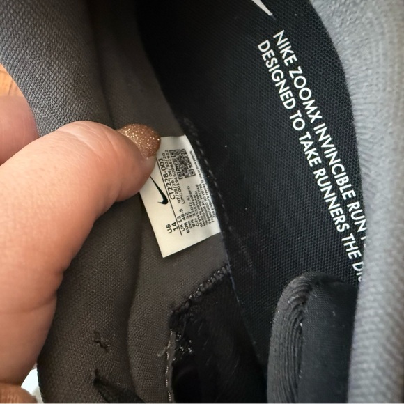 Nike ZoomX Invincible Black and White Athletic Sneakers, Men’s 14 - Picture 8 of 9